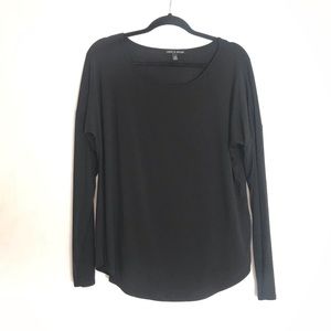 Cable & Guage black spandex long sleeve sz large